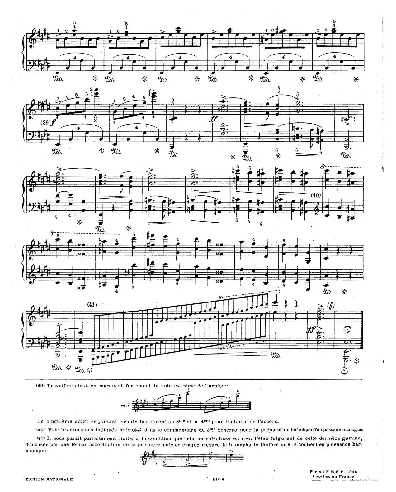 Scherzo No.4 in E Major Op.54（E大调第四谐谑曲·柯尔托教学版​）