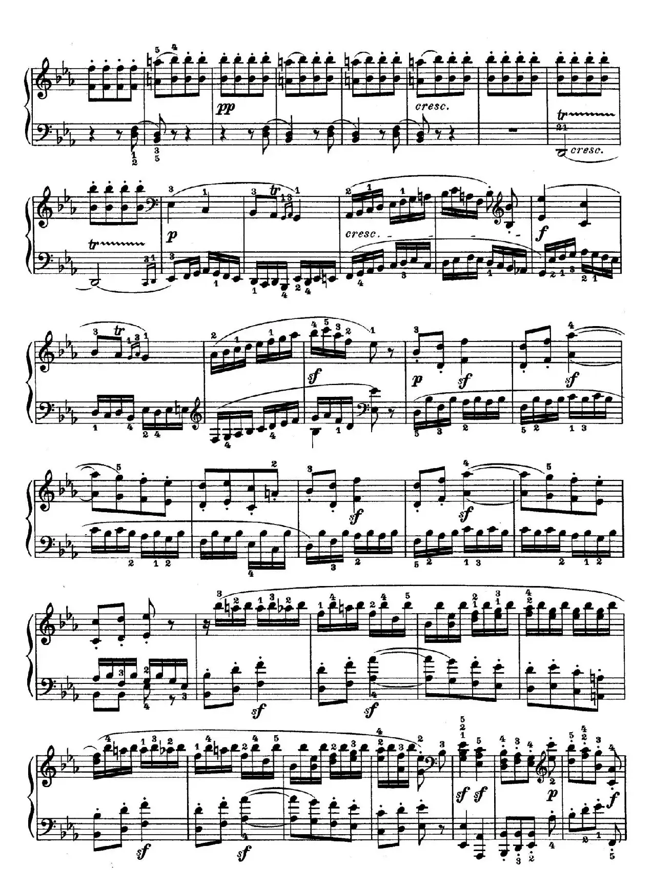 Piano Sonata in Es-dur Op. 27-1（降E大调第十三钢琴奏鸣曲）