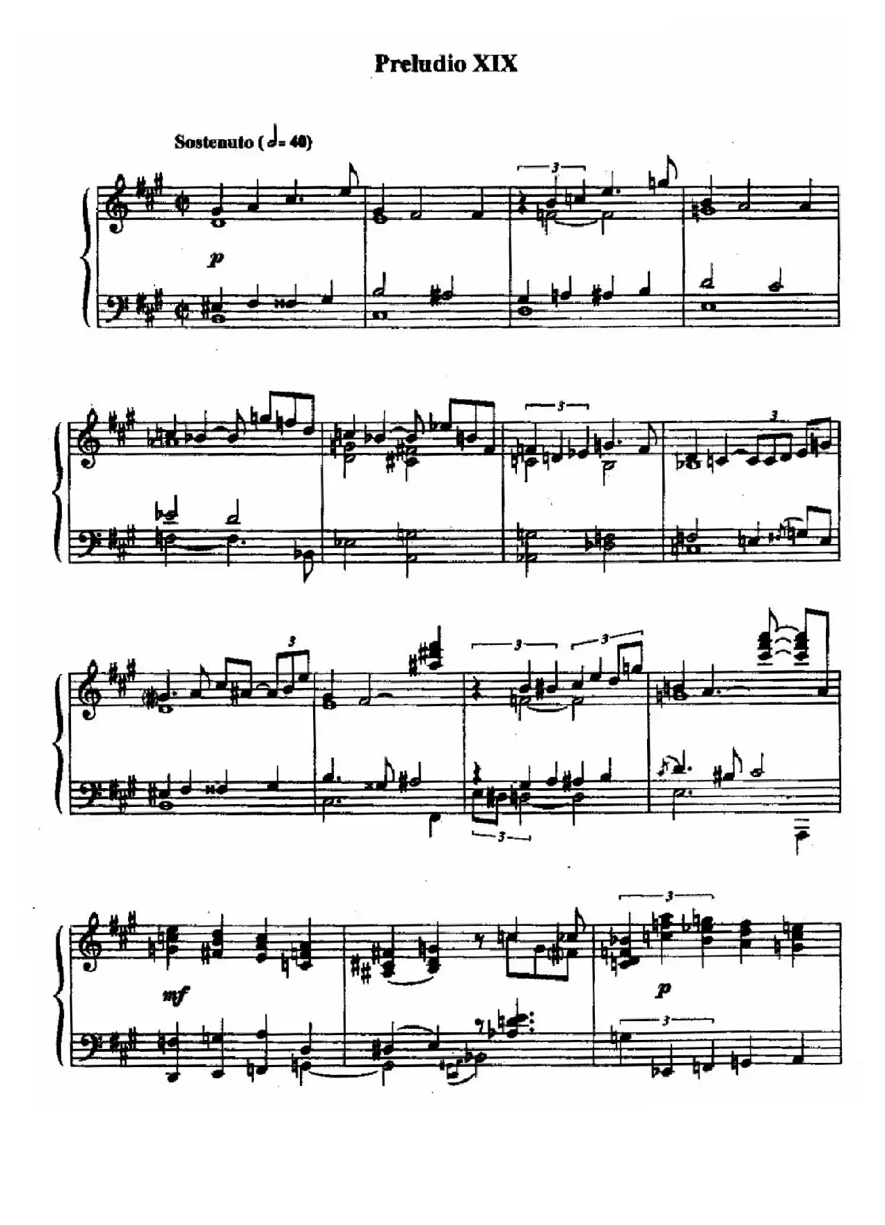 24 Preludes and Fugues Op.82（24首前奏曲与赋格·19）