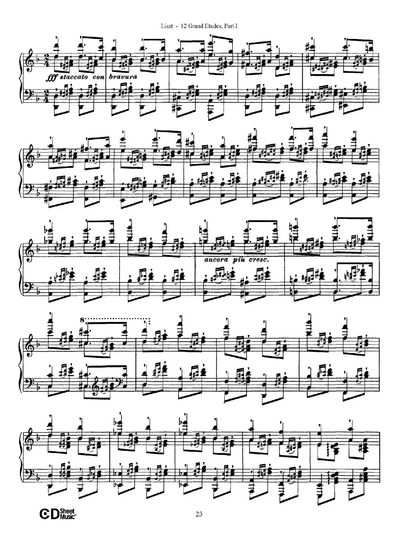 12 Grand Etudes S.137（12首华丽的练习曲·4）