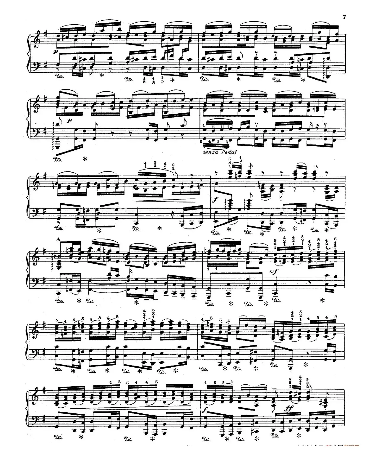 Brandenburg Concerto No.3 in G Major BWV.1048（G大调第三勃兰登堡协奏曲·钢琴独奏版）