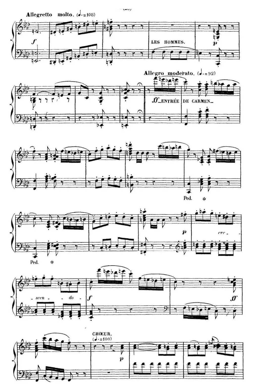 Carmen for Solo Piano（卡门全剧钢琴独奏版）（No.4）