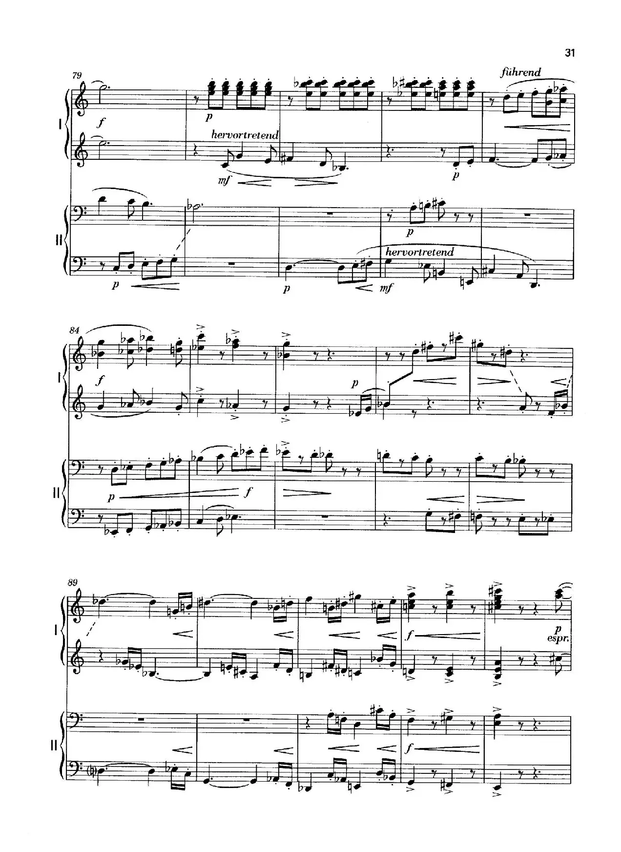 Vier Bagatellen Op.70（4首小品·Ⅳ·四手联弹）