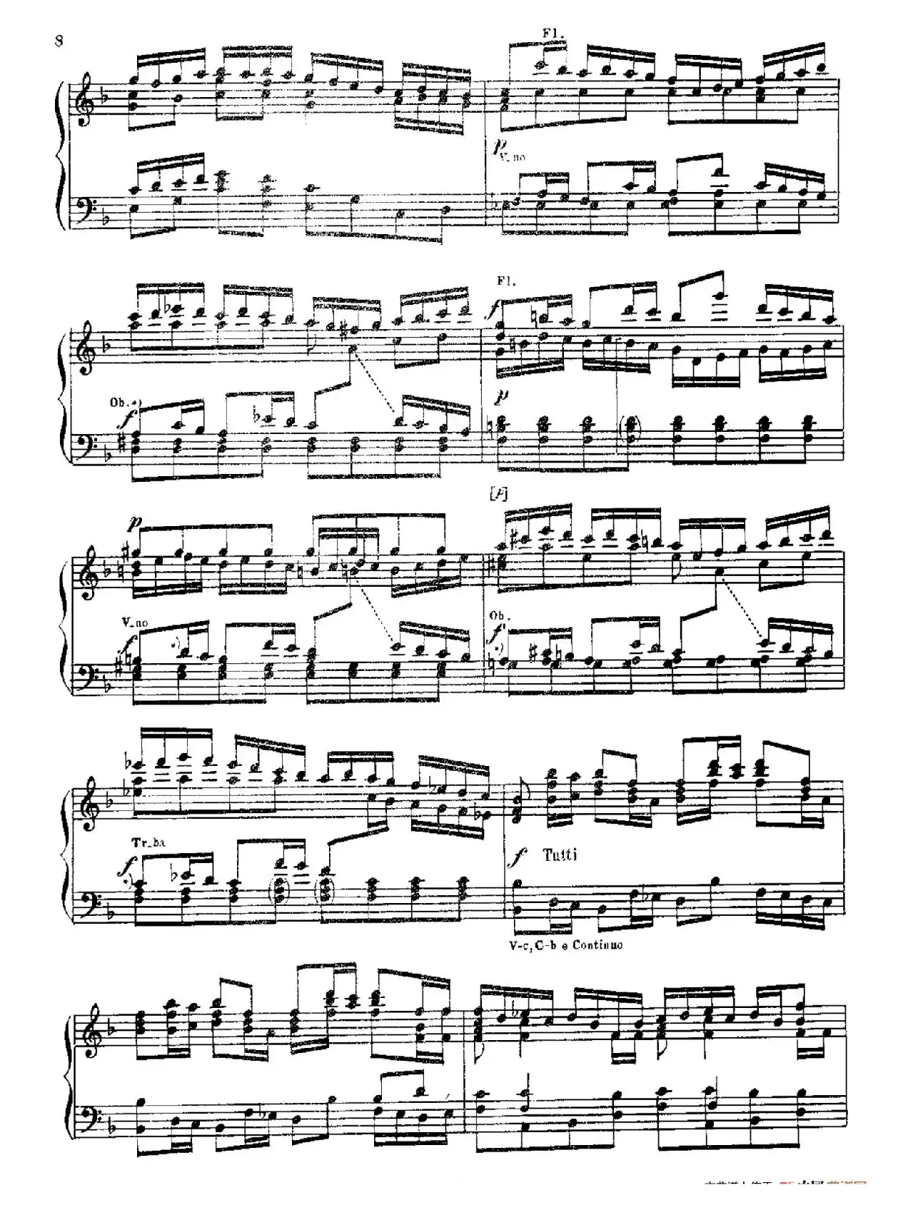 Brandenburg Concerto No.2 in F Major BWV.1047（F大调第二勃兰登堡协奏曲·钢琴独奏版）