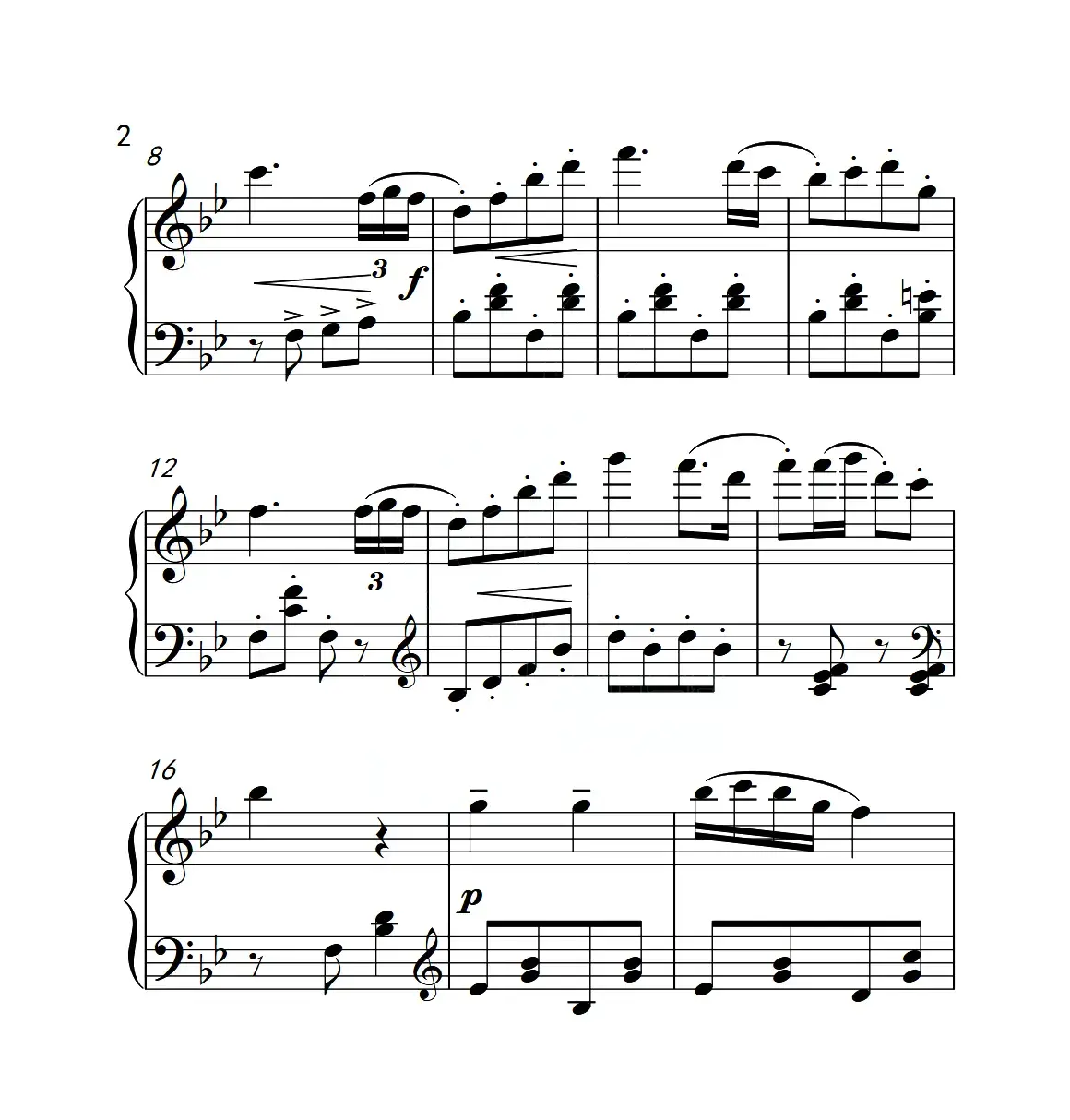 第三级 小风车（中国音乐学院钢琴考级作品1~6级）