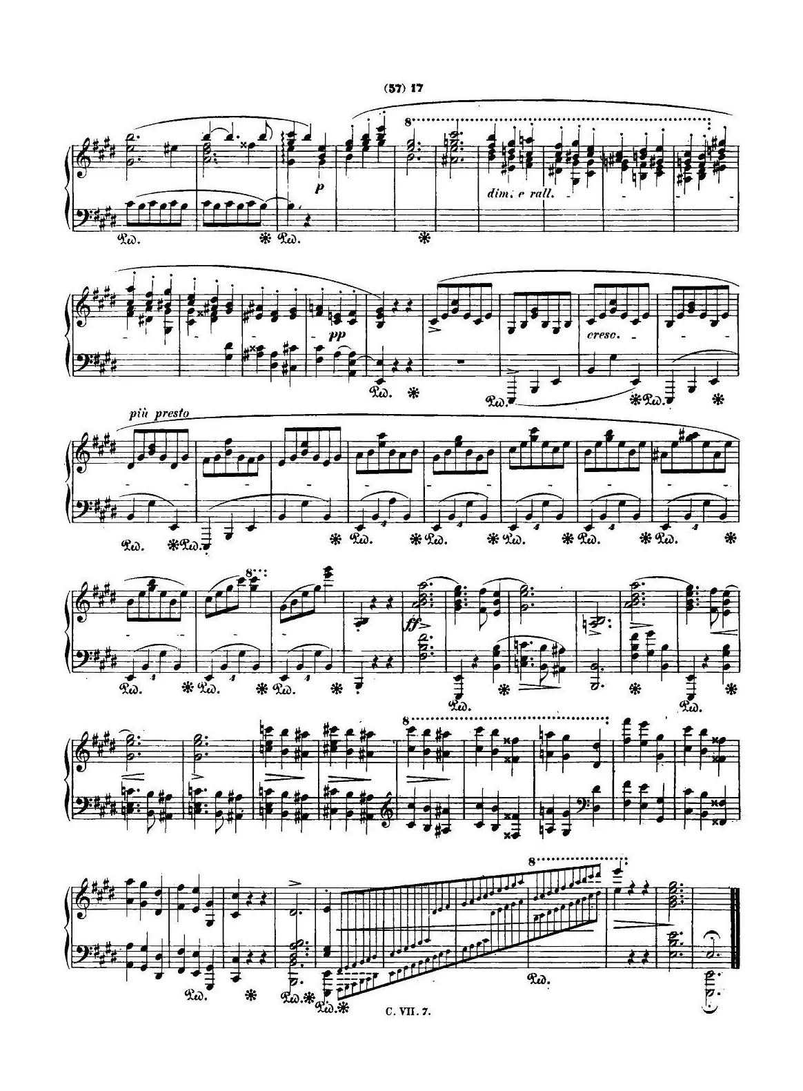 肖邦 钢琴谐谑曲 Chopin Scherzo（No.4  E大调，Op.54）