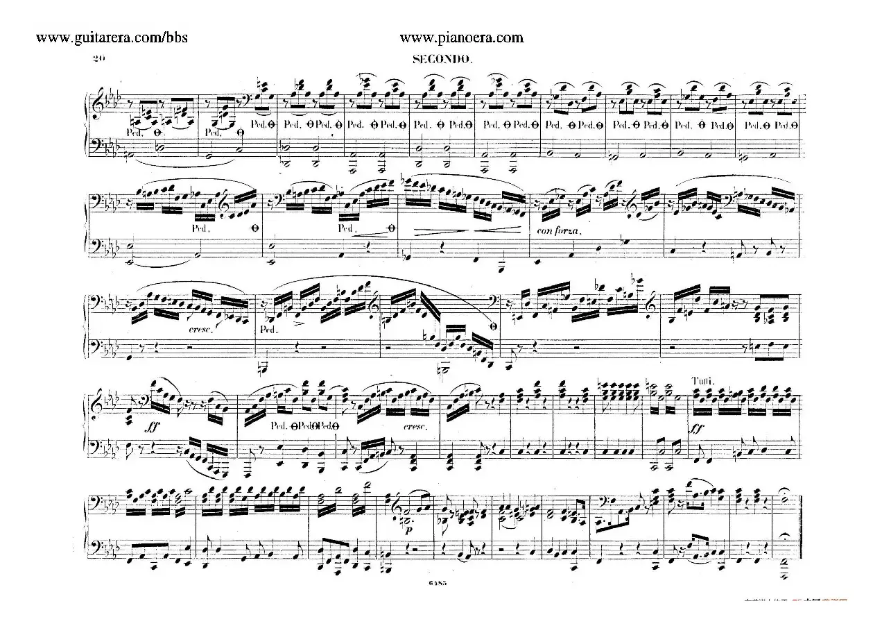 Piano Concerto No.2 in f Minor Op.21（f小调第二钢琴协奏曲·四手联弹版）