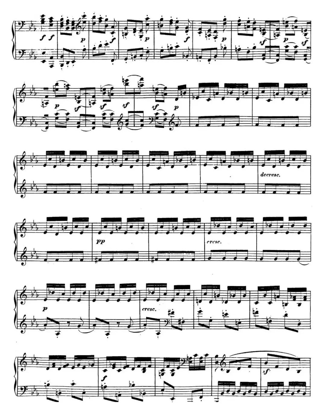 贝多芬钢琴奏鸣曲13 幻想奏鸣曲 降E大调 Op.27 No.1 E-flat major