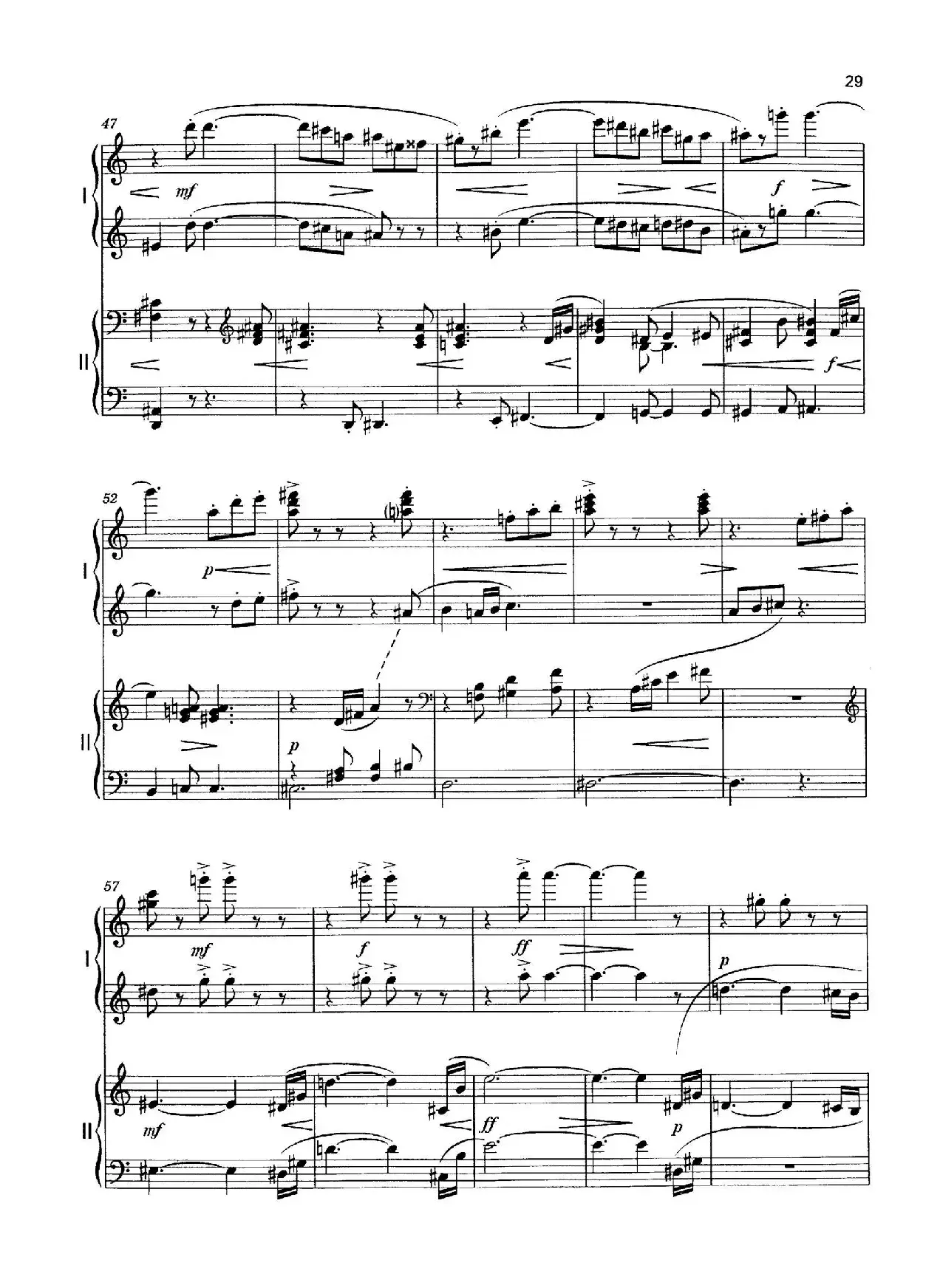 Vier Bagatellen Op.70（4首小品·Ⅳ·四手联弹）