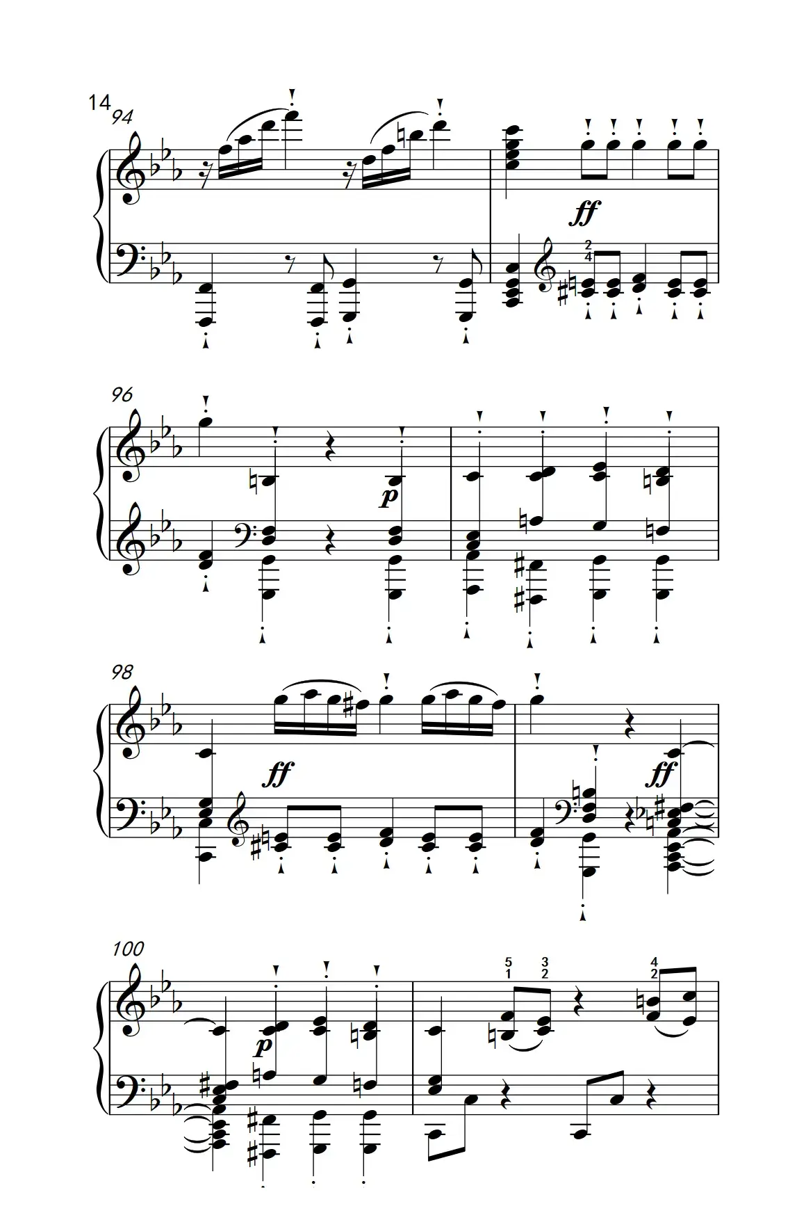 奏鸣曲 Opus 10 Nr.1 第三乐章（贝多芬奏鸣曲集 2）