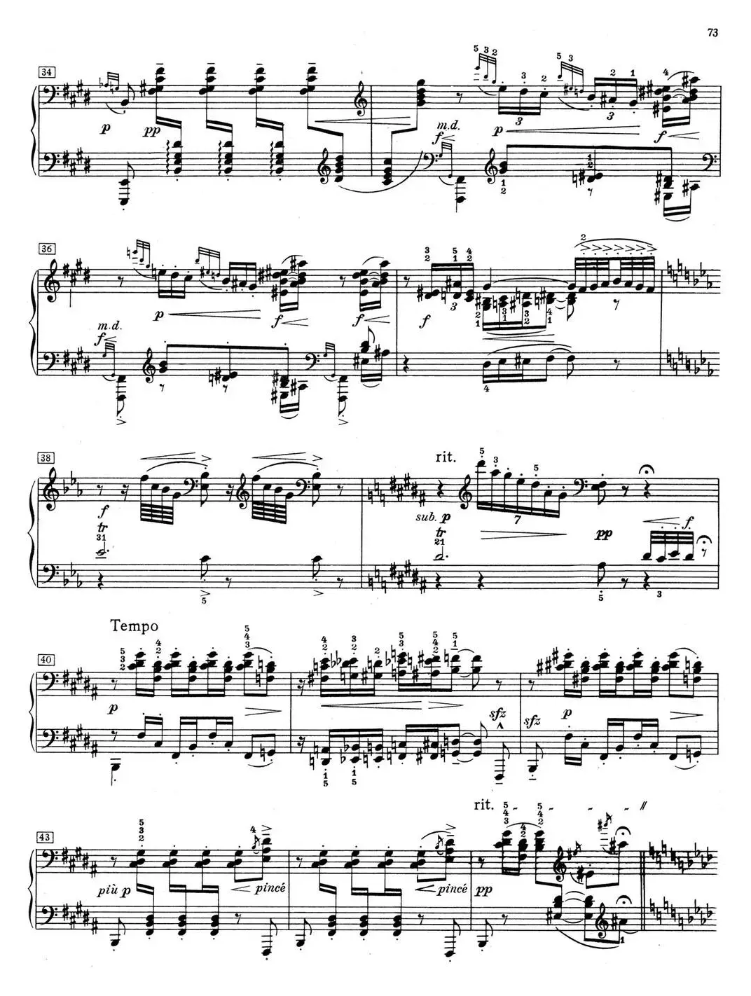 德彪西12首钢琴练习曲（11 琶音练习v1.0 arpèges composés）
