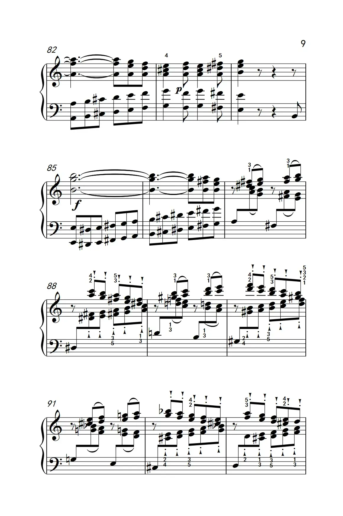 奏鸣曲 Opus 2 Nr.3 第四乐章（贝多芬奏鸣曲集 1）