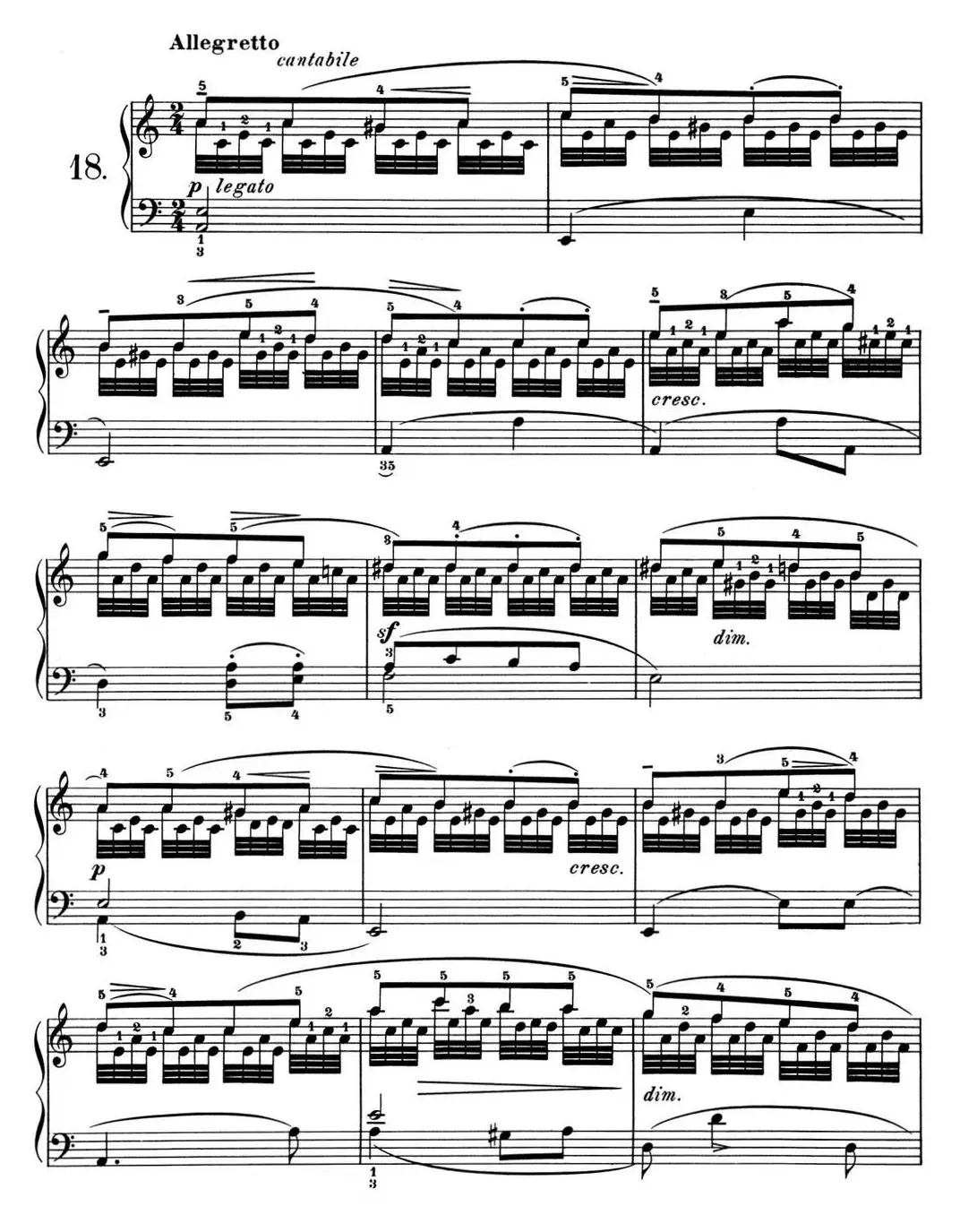 25首车尔尼Op.748练习曲（NO.18）