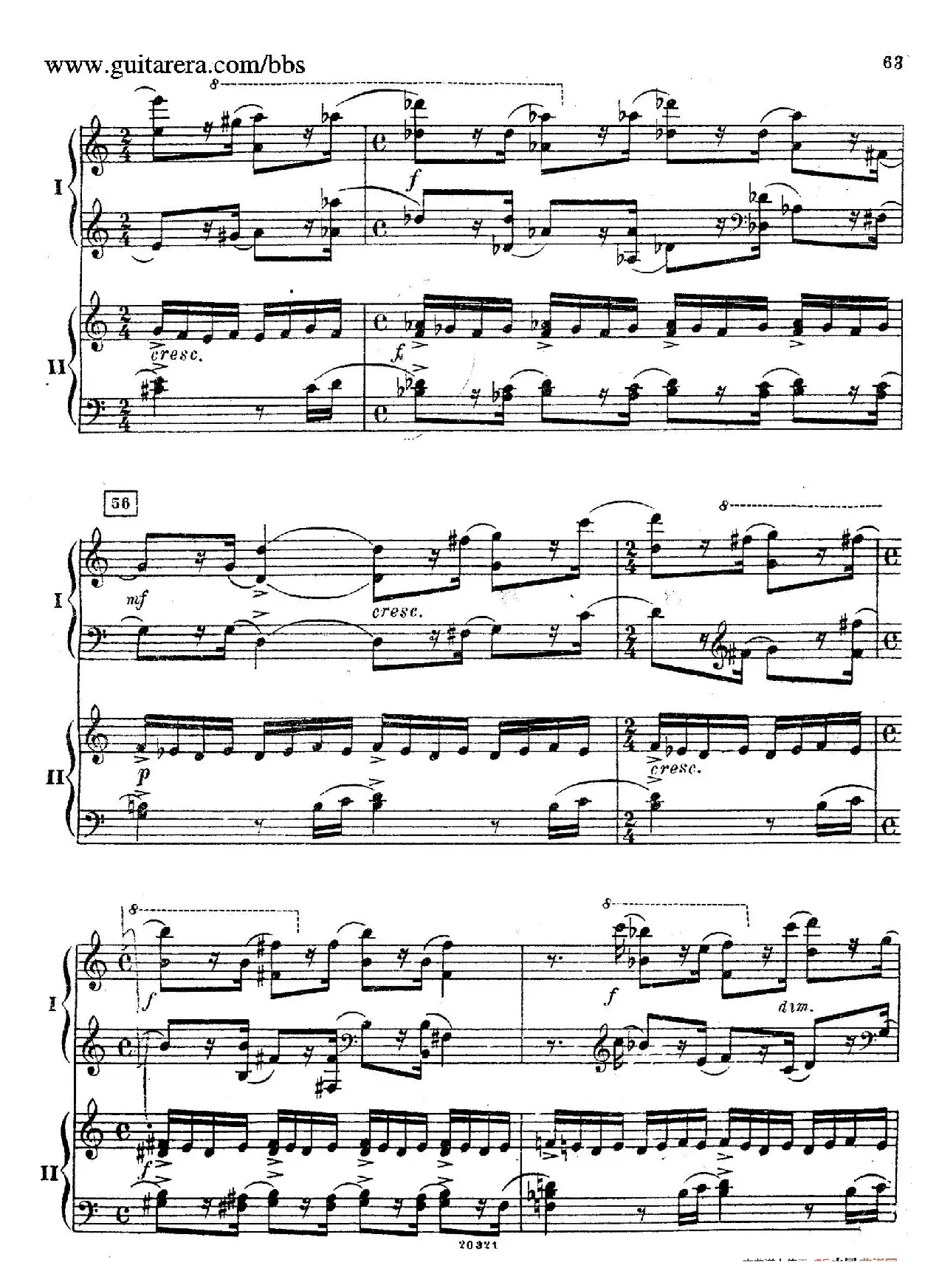 Rhapsody On A Theme Of Paganini Op.43（帕格尼尼主题狂想曲·双钢琴）（P61——87）