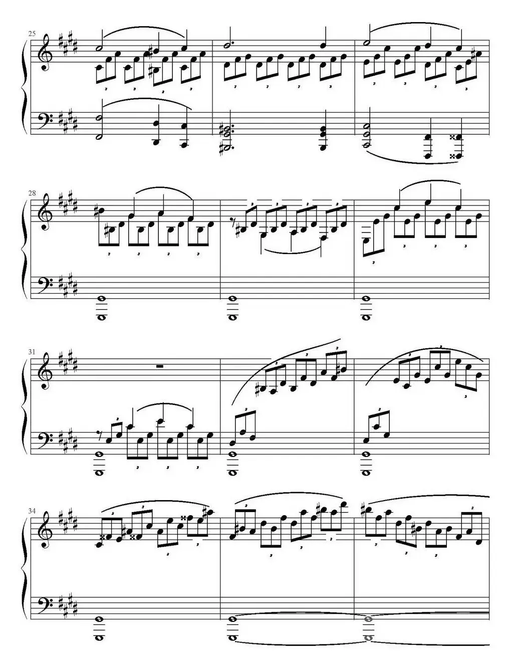 Mondscheinsonate(1st movement)（月光奏鸣曲第一乐章）