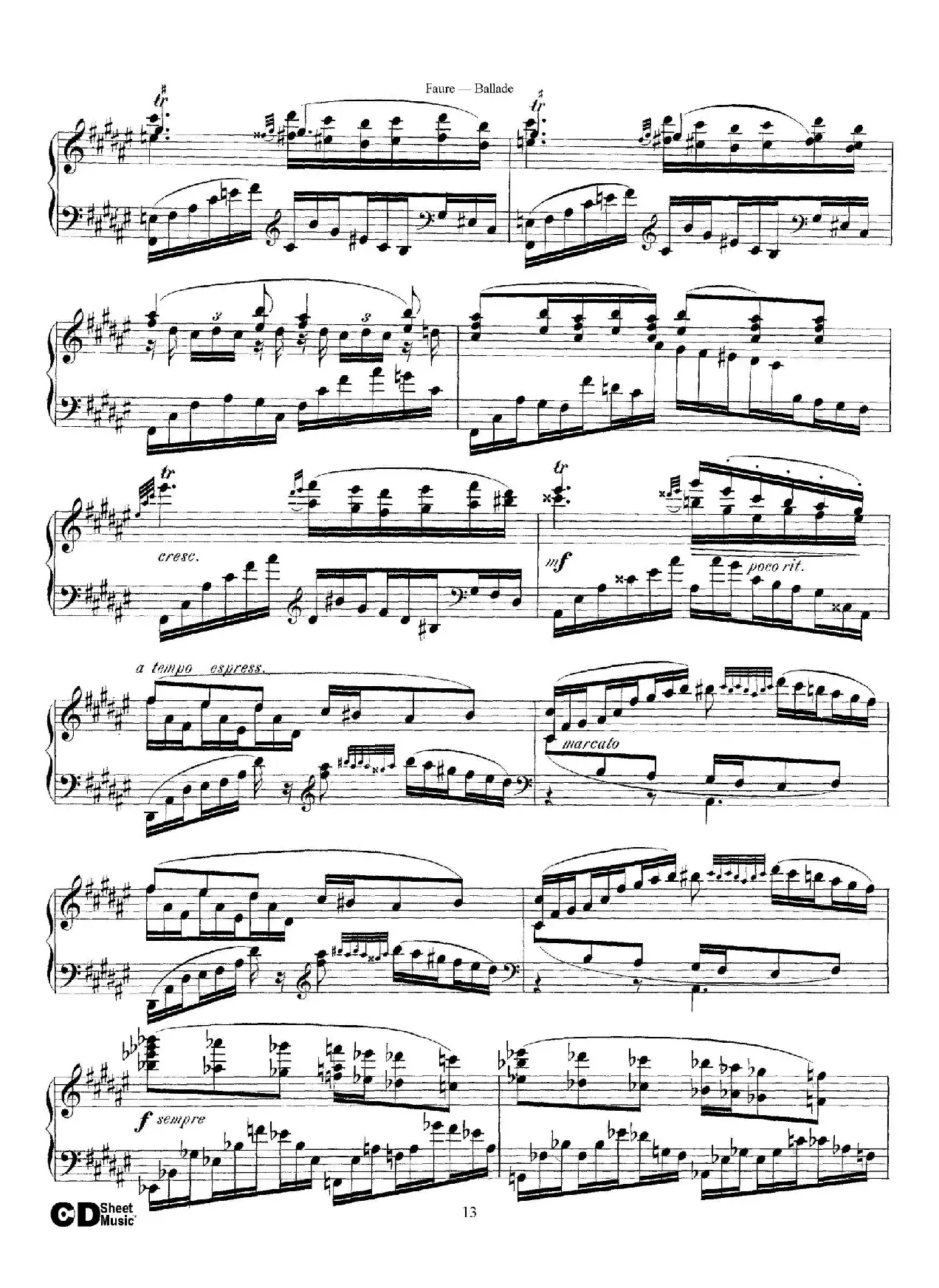 Ballade Op.19（叙事曲）