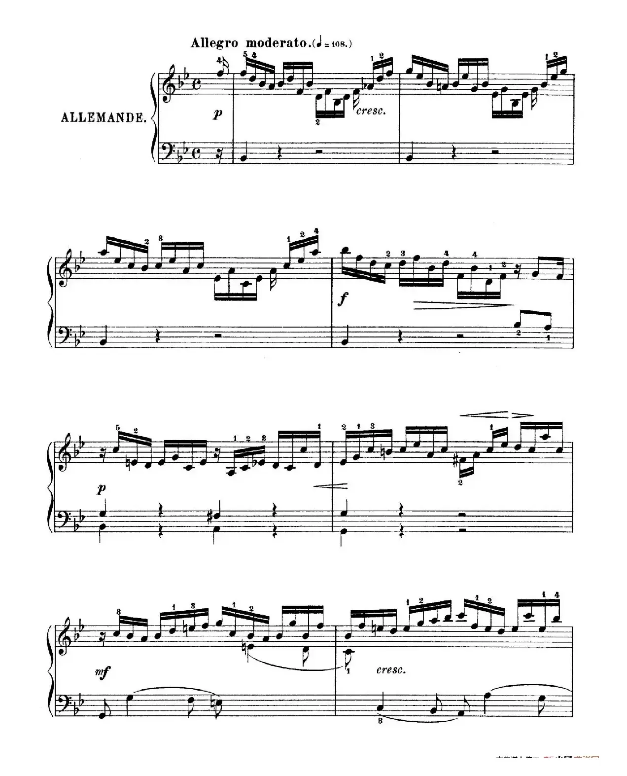 Six Partitas BWV 825-830（6首帕蒂塔·1）