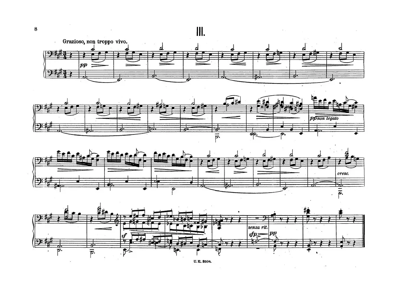 5 Waltzes Op.51-4 Hands（5首圆舞曲-四手联弹）