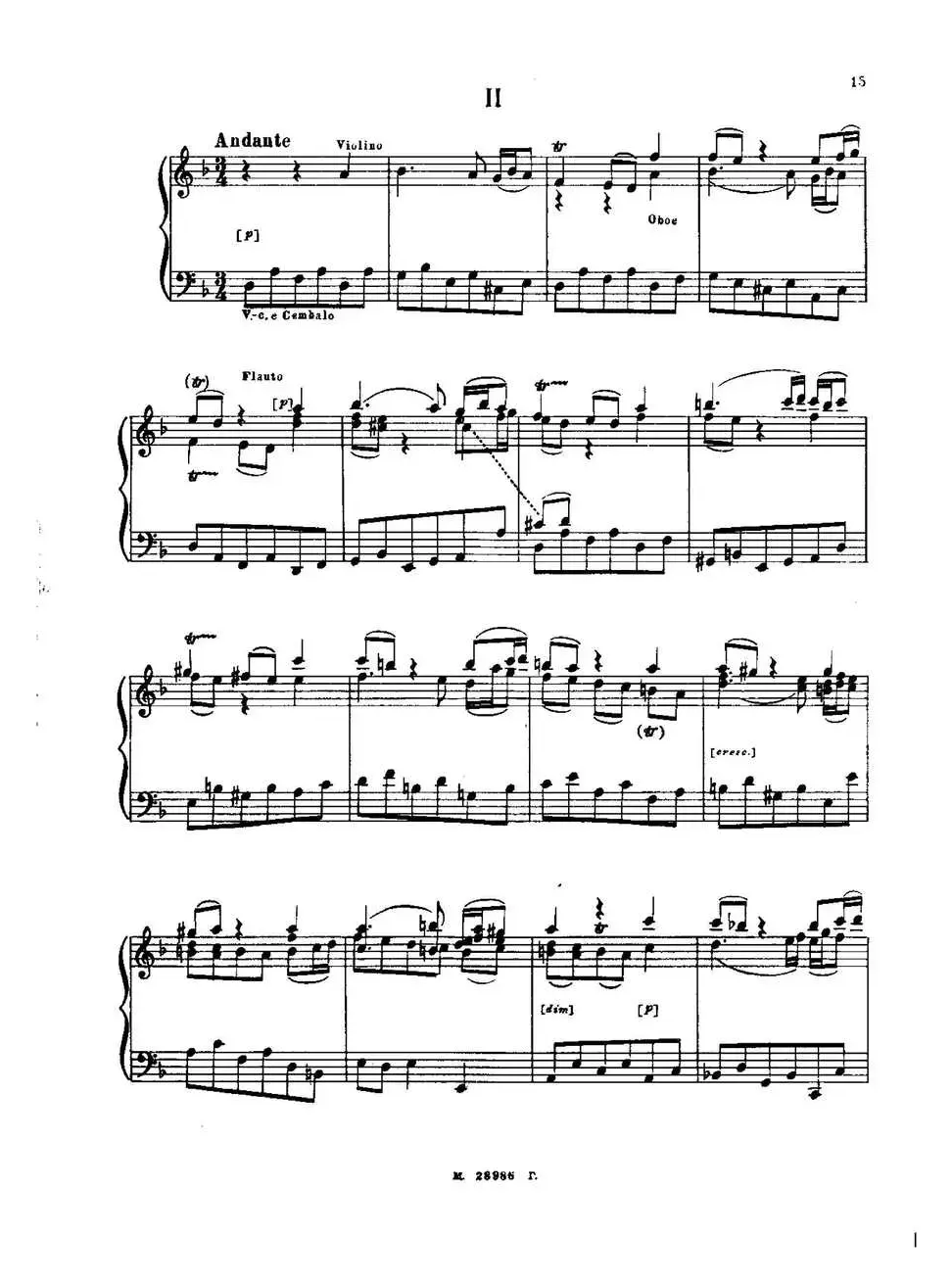 Brenburg Concerto No·2 in F Maj BWV·1047（F大调第二勃兰登堡协奏曲·Ⅱ）