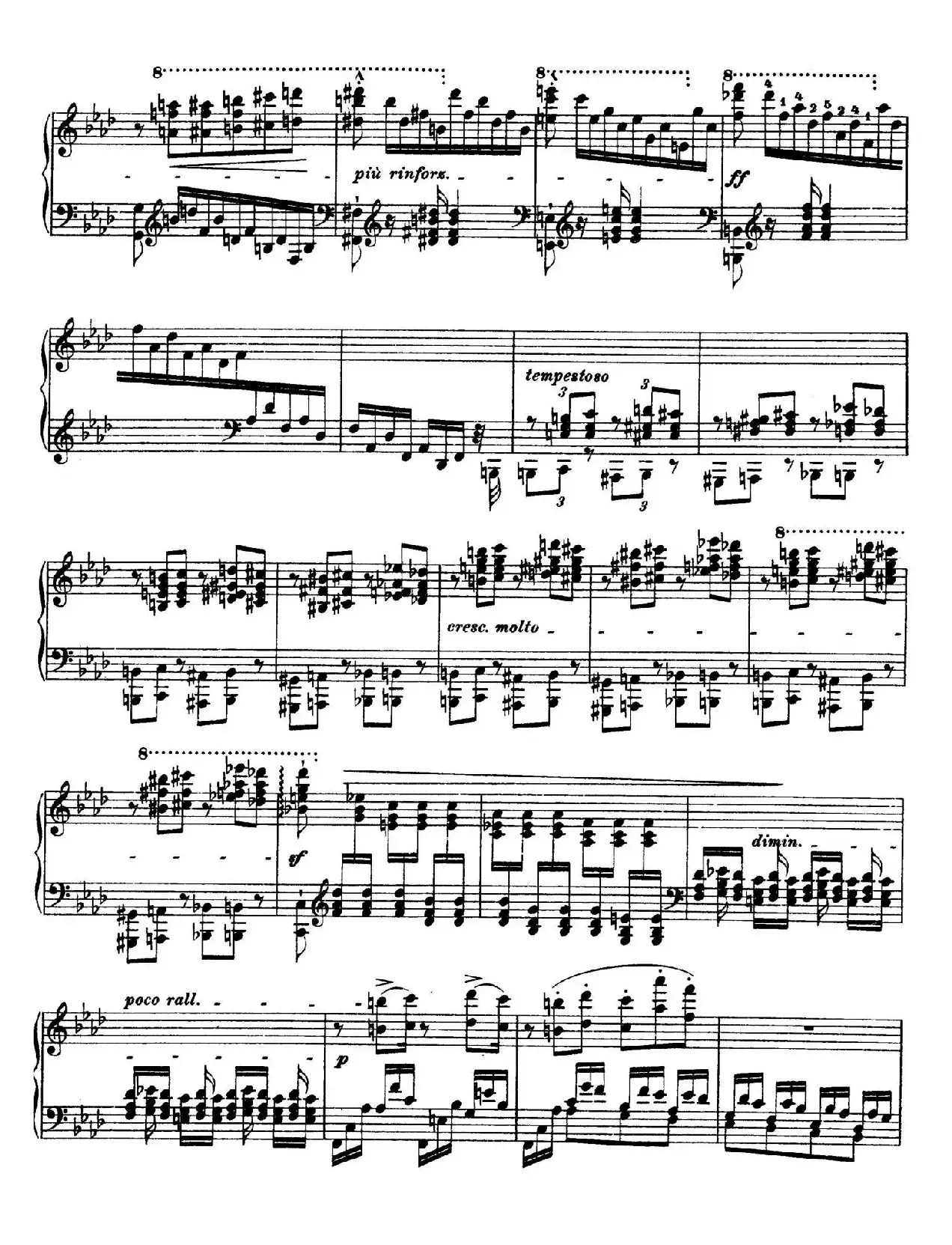 12 Etudes d'execution Transcendante S.139（12首超技练习曲·10）