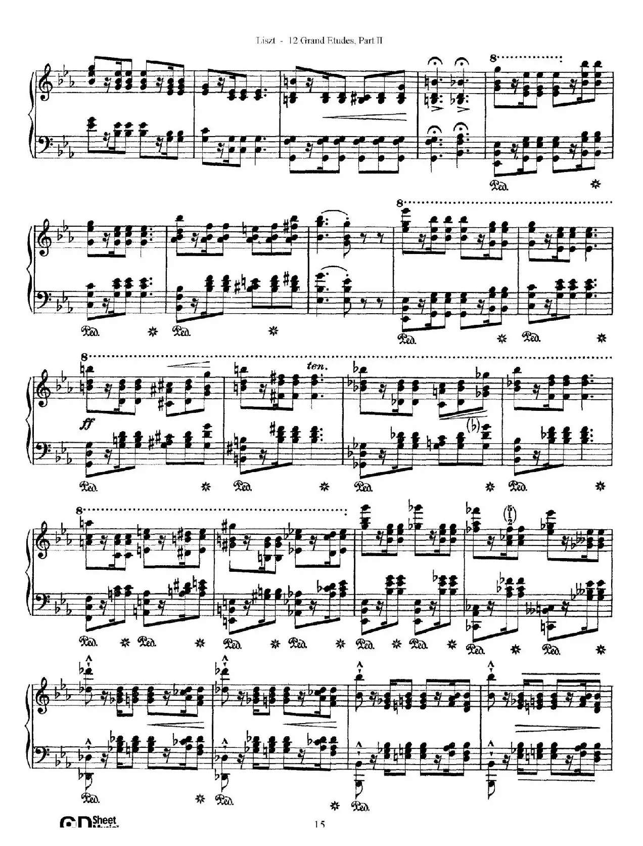 12 Grand Etudes S.137（12首华丽的练习曲·8）