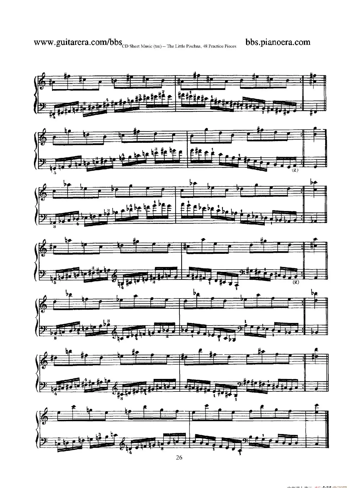 48 Practice Pieces（四十八首钢琴练习曲）