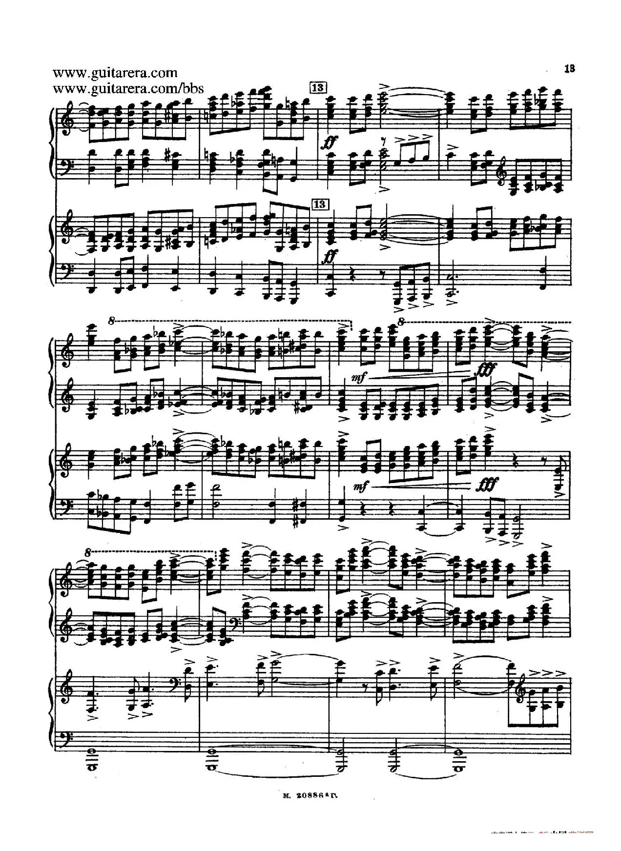 第二双钢琴组曲 Suite for Two Pianos No.2 Op.17（1. 引子 Introduction）