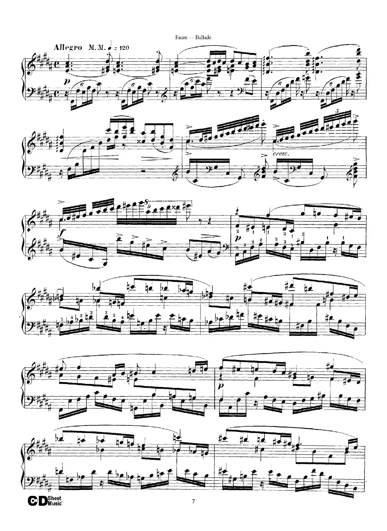 Ballade Op.19（叙事曲）