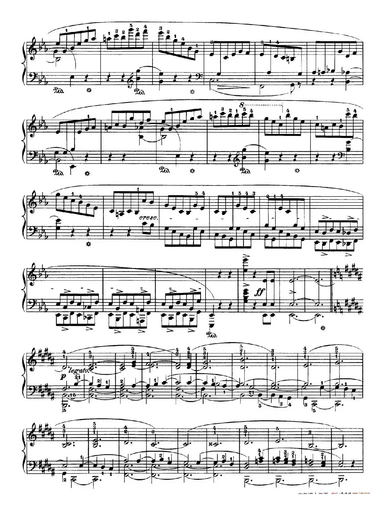 Piano Sonata No.3 in b Minor Op.58（b小调第三钢琴奏鸣曲·第二乐章）