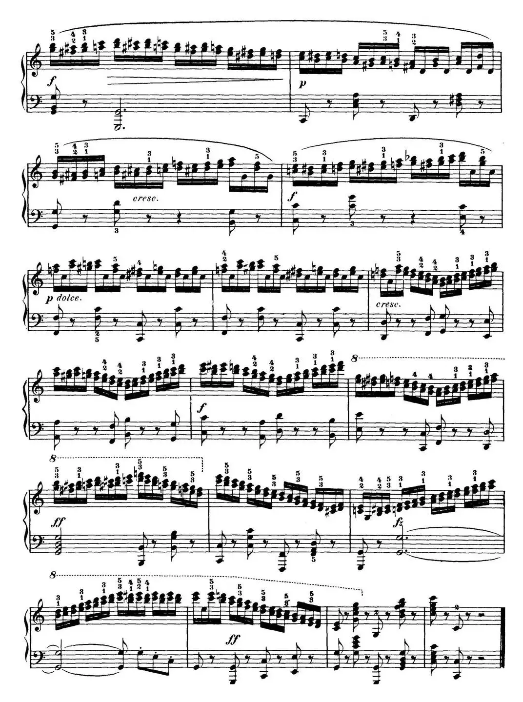 50首车尔尼Op.740钢琴手指灵巧技术练习曲（NO.10）