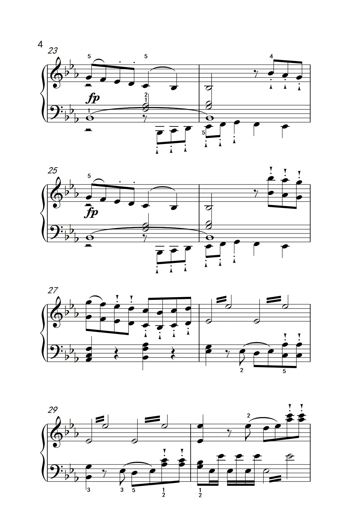 奏鸣曲 Opus 10 Nr.1 第三乐章（贝多芬奏鸣曲集 2）