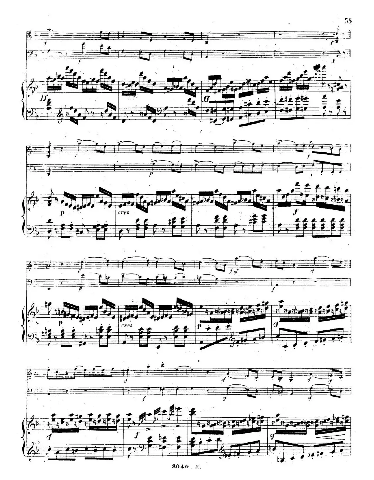 Piano Trio No.1 in d Minor Op.49（d小调第一钢琴三重奏·第四乐章）