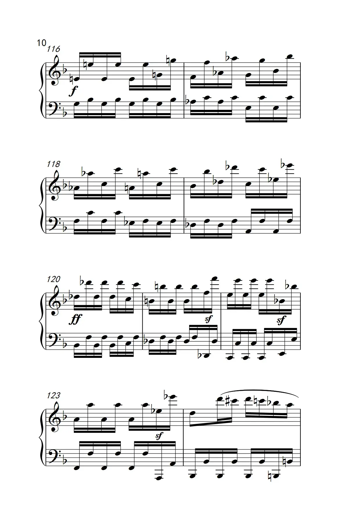 奏鸣曲 Opus 10 Nr.2 第三乐章（贝多芬奏鸣曲集 2）