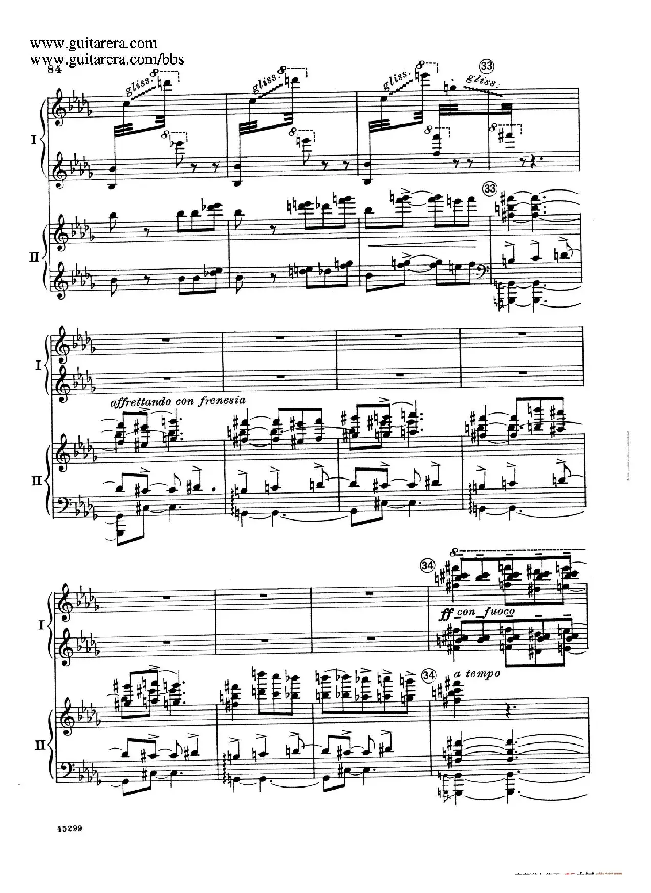 Piano Concerto Op.38（钢琴协奏曲·双钢琴·第三乐章）