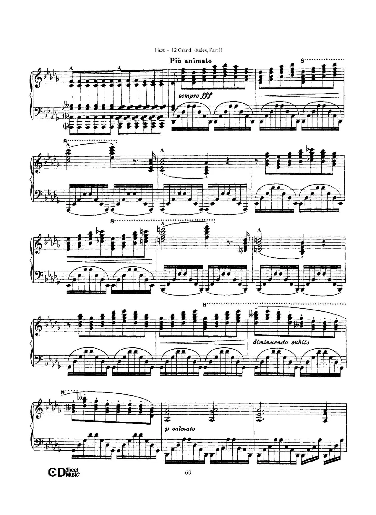 12 Grand Etudes S.137（12首华丽的练习曲·11）