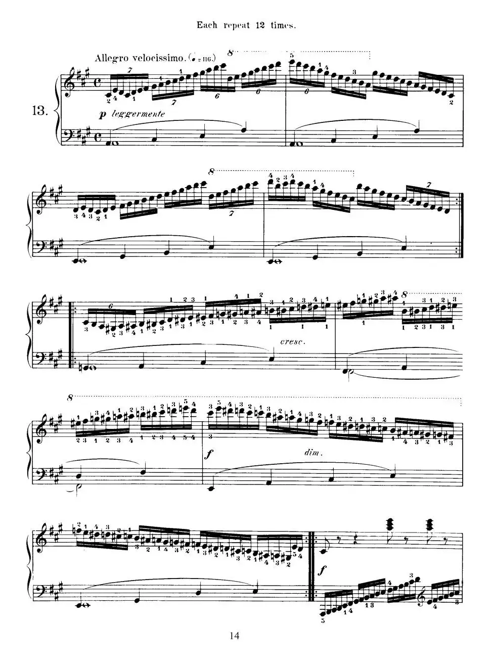 Czerny - 40 Daily Exerci Op.337（11—15）（40首日常训练曲）