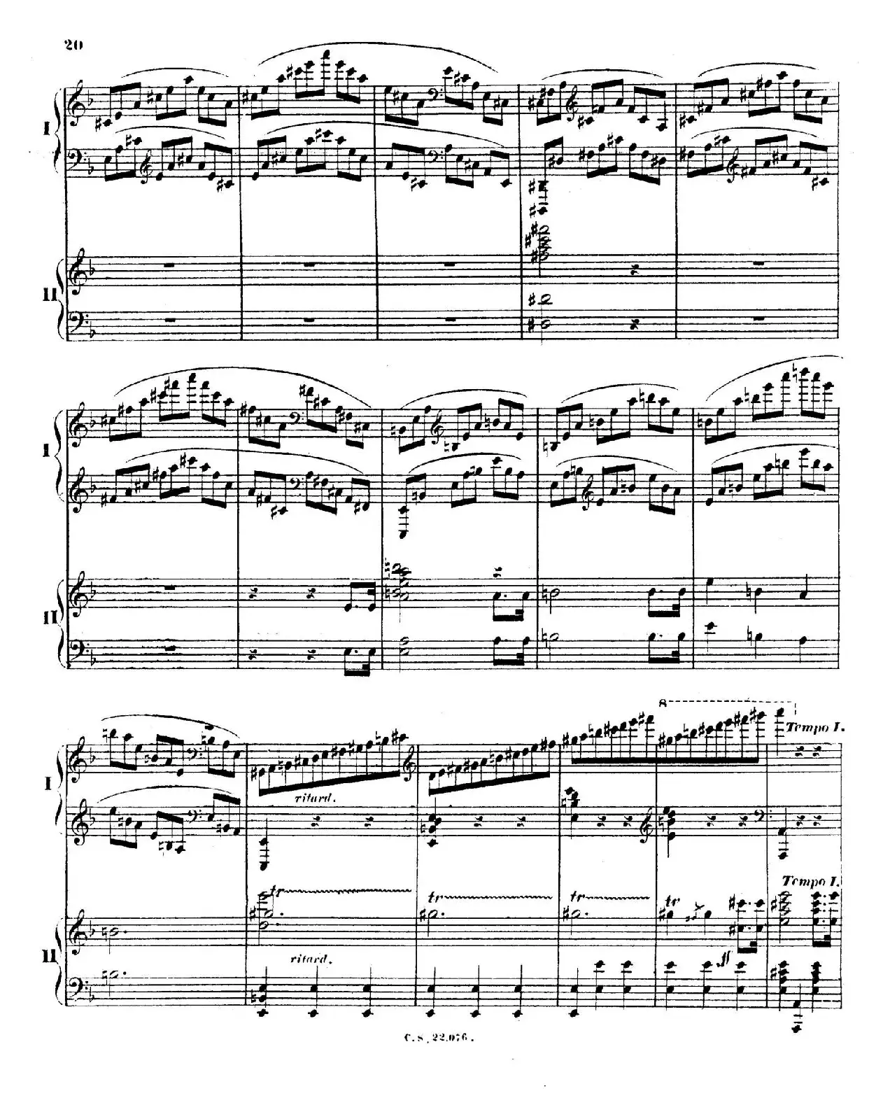 Piano Concerto No.2 in F Major Op.35（F大调第二钢琴协奏曲·Ⅰ·双钢琴）