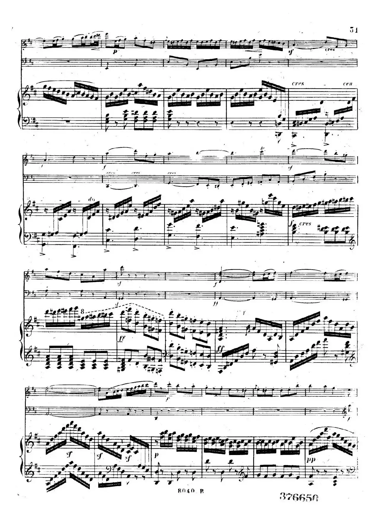 Piano Trio No.1 in d Minor Op.49（d小调第一钢琴三重奏·第三乐章）