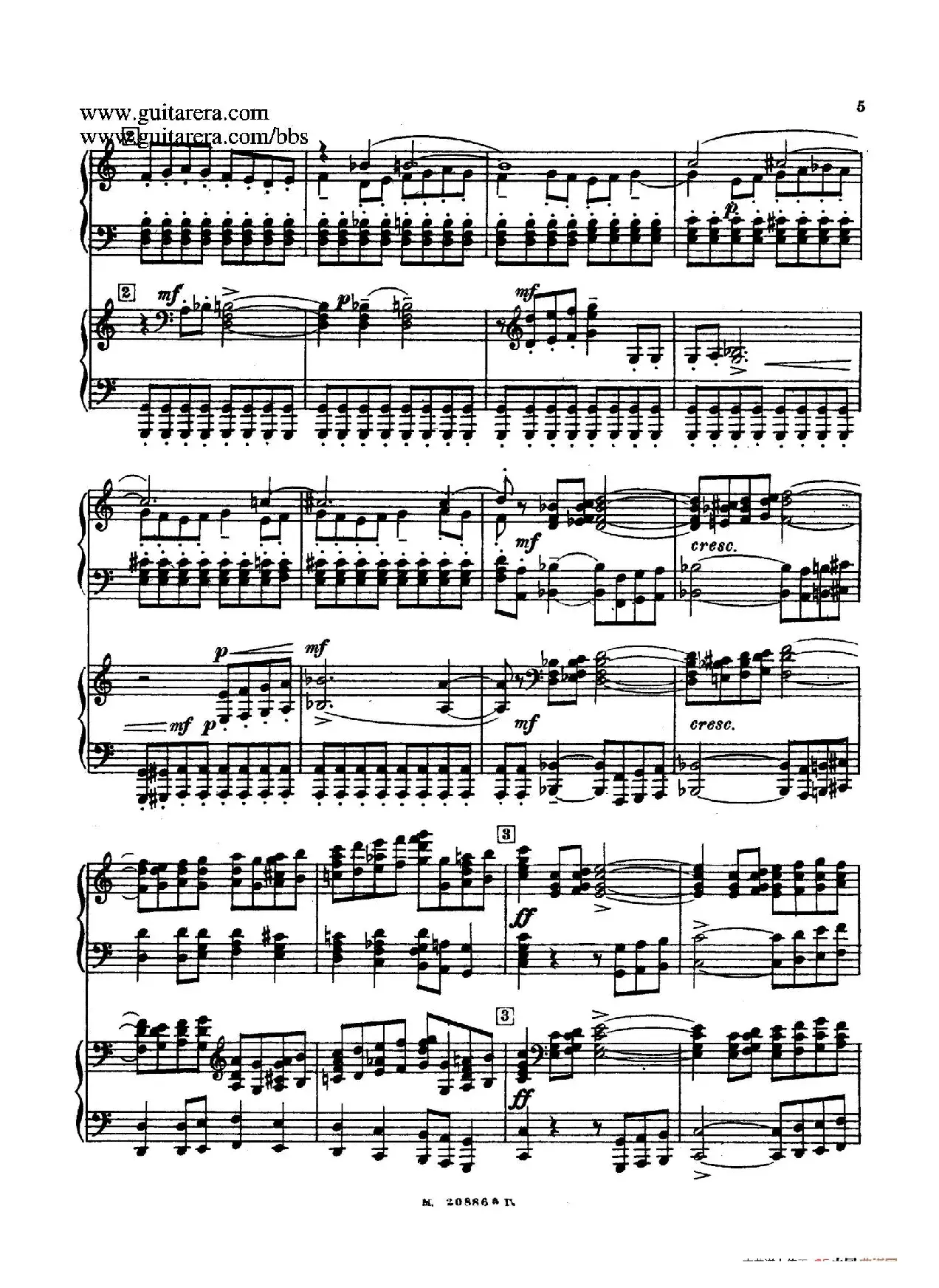 第二双钢琴组曲 Suite for Two Pianos No.2 Op.17（1. 引子 Introduction）