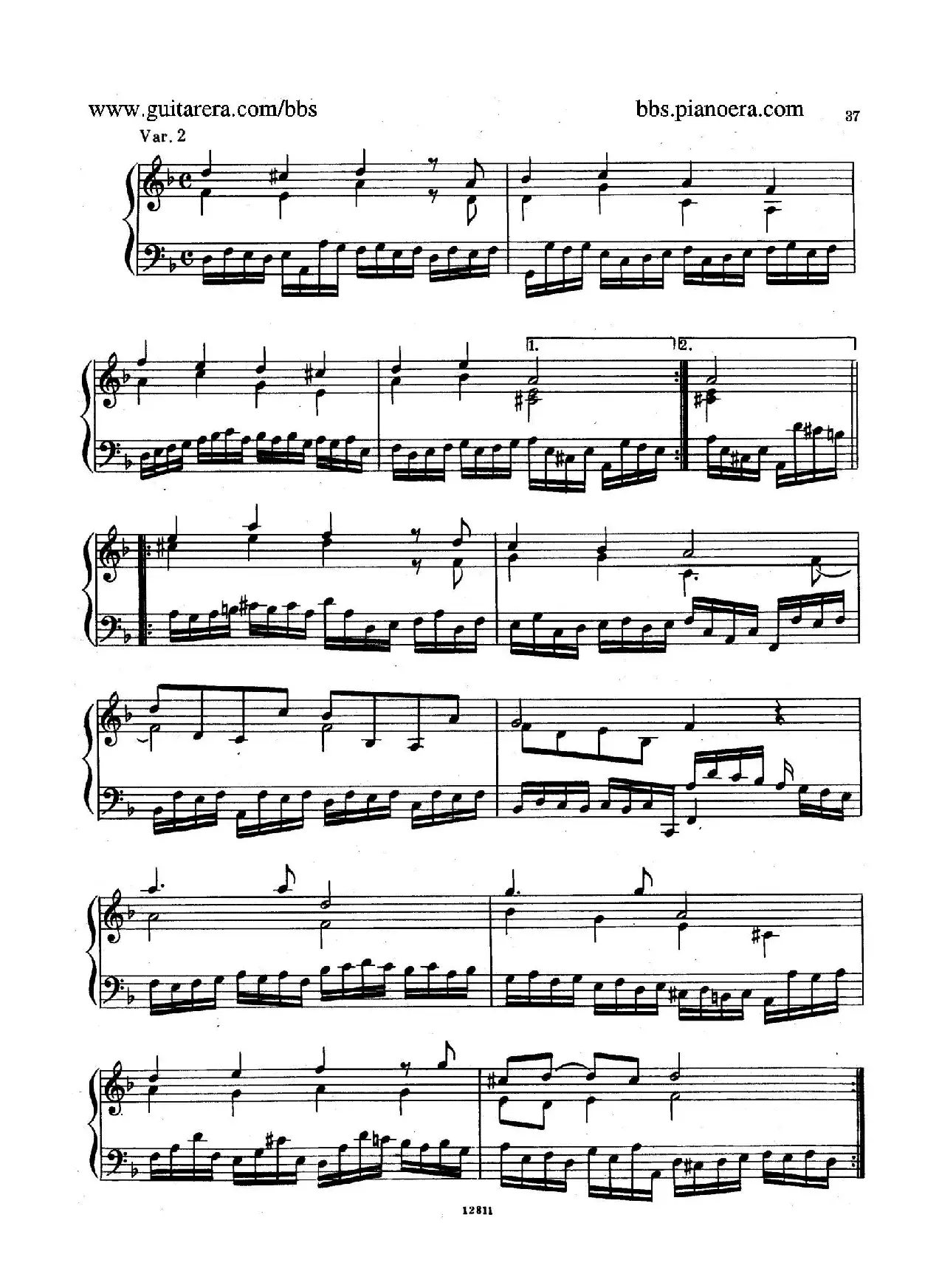 Suite No.3 in d Minor HWV 428（d小调第三组曲）