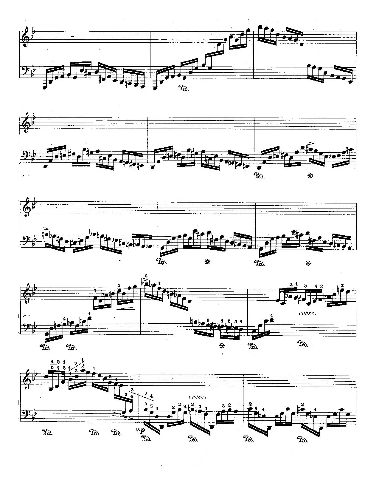 12 Etudes For The Left Hand Op.92 No.8（12首为左手而作的钢琴练习曲）