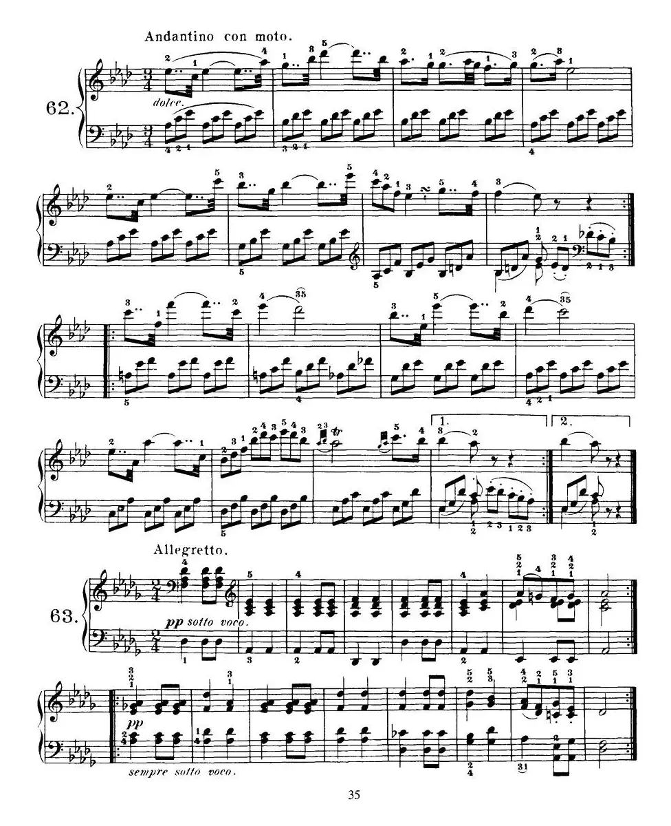 Czerny - 100 Progressive Studies Op.139（58—68）