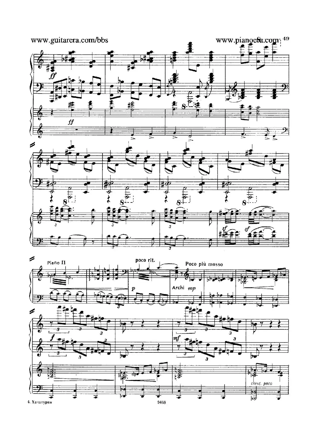 Piano Concerto in D-flat Major Op.37（降D大调钢琴协奏曲·Ⅱ·双钢琴）