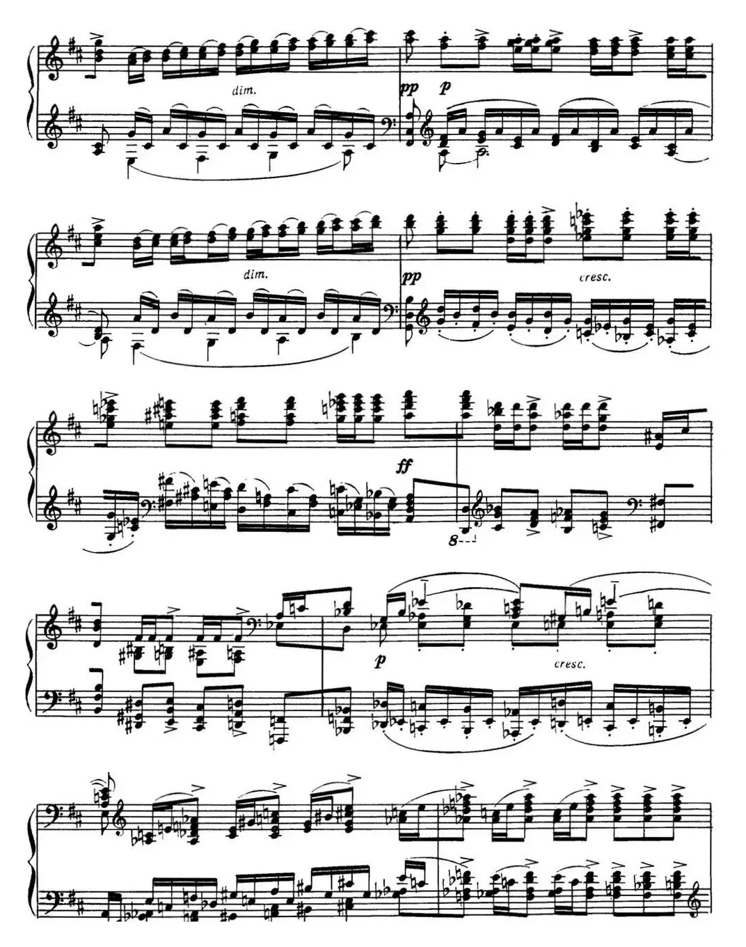 拉赫玛尼诺夫 音画练习曲17或18 Etudes tableaux Op.39 No.9