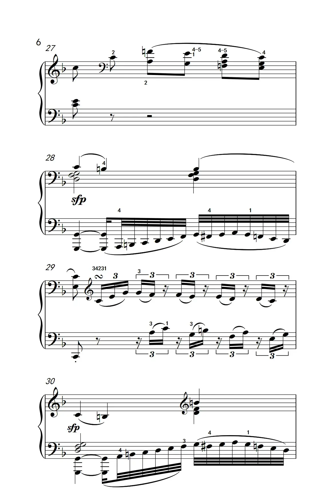 奏鸣曲 Opus 2 Nr.1 第二乐章（贝多芬奏鸣曲集 1）