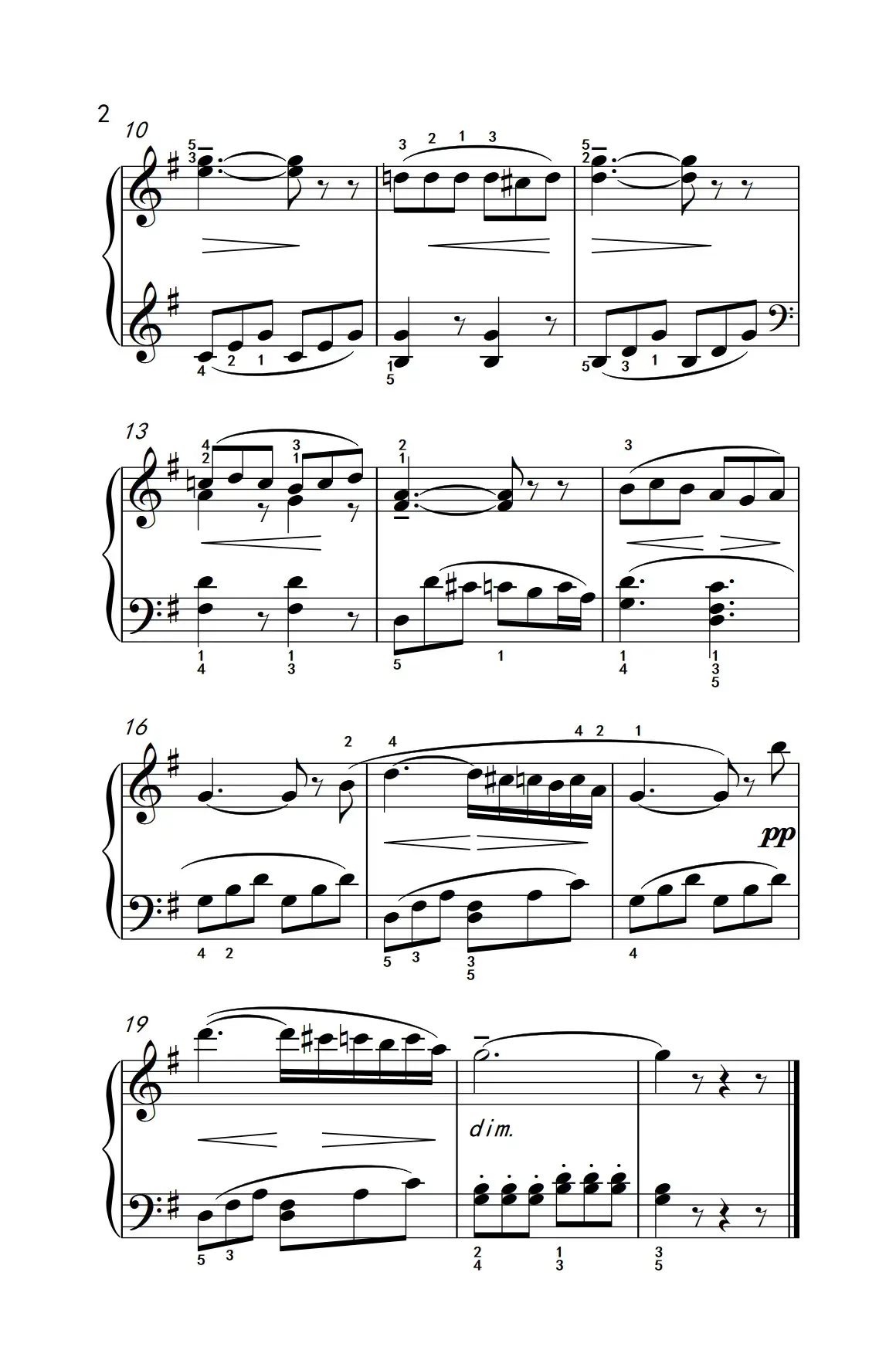 摇篮曲（老年大学 钢琴教程 1）