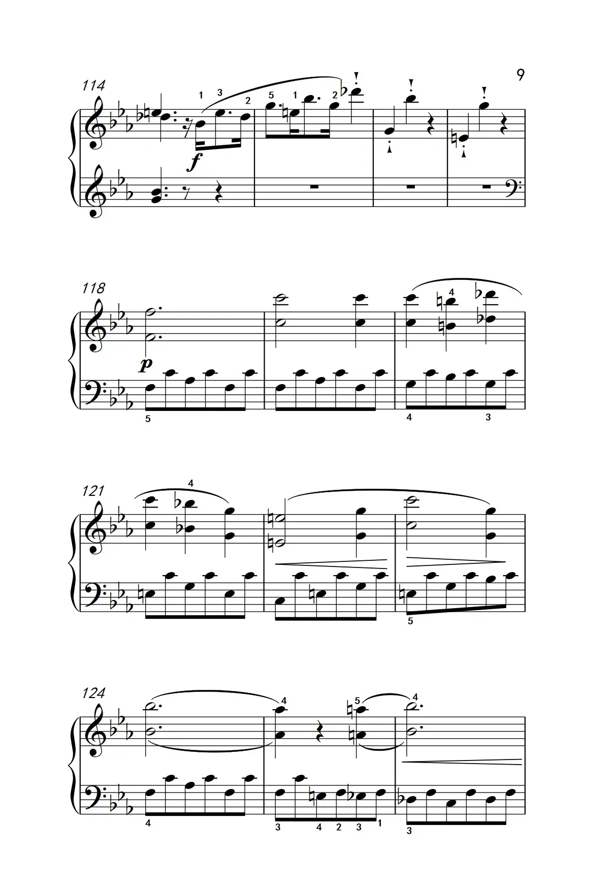 奏鸣曲 Opus 10 Nr.1 第一乐章（贝多芬奏鸣曲集 2）