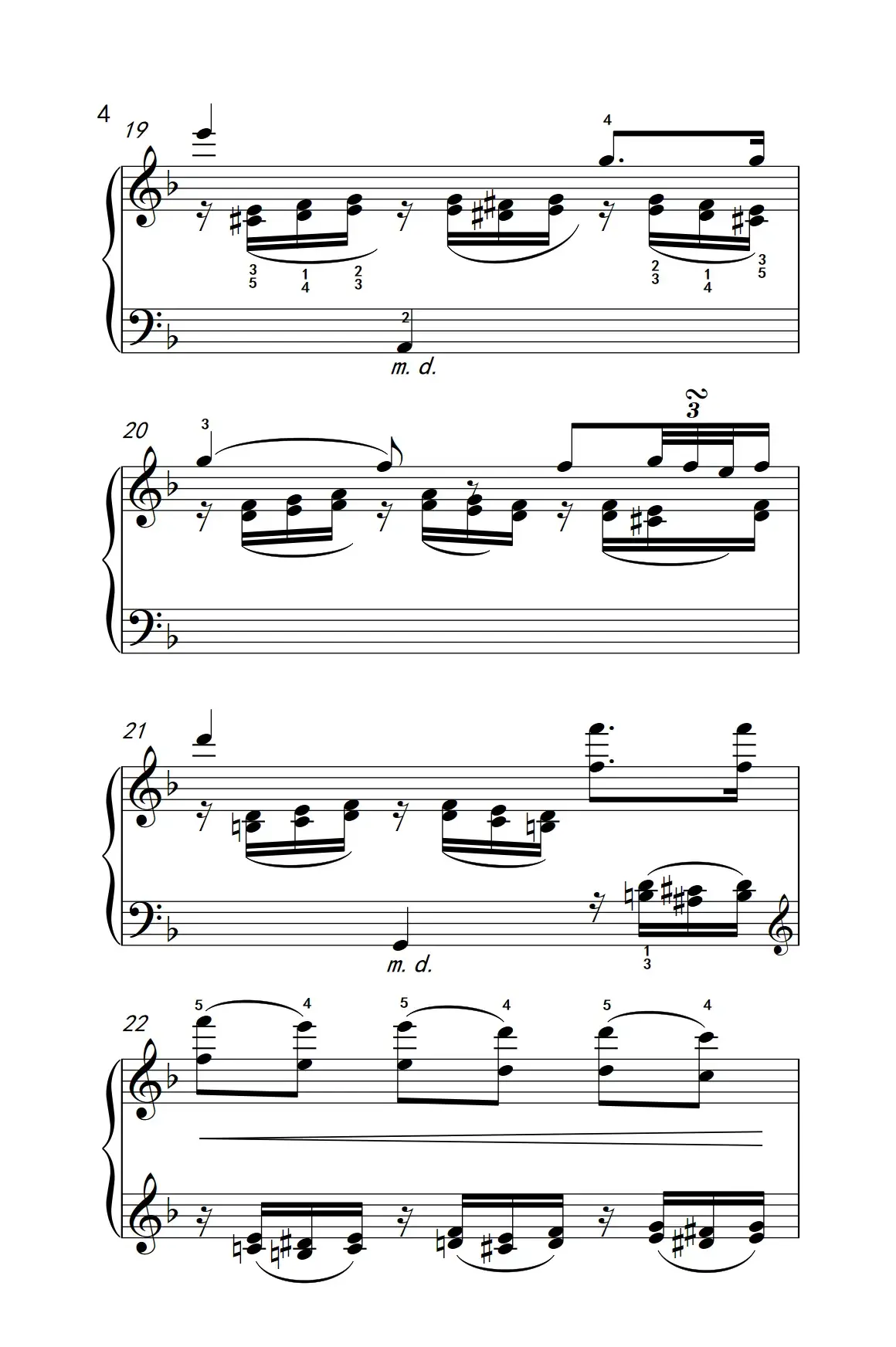 奏鸣曲 Opus 2 Nr.1 第二乐章（贝多芬奏鸣曲集 1）