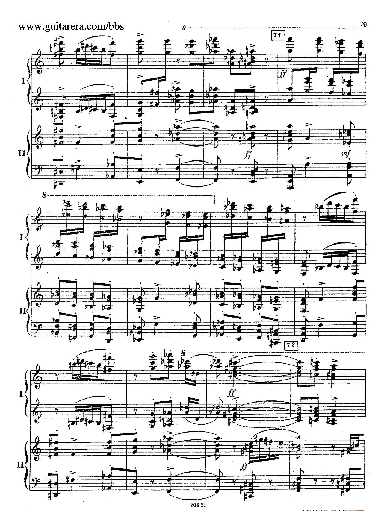 Rhapsody On A Theme Of Paganini Op.43（帕格尼尼主题狂想曲·双钢琴）（P61——87）