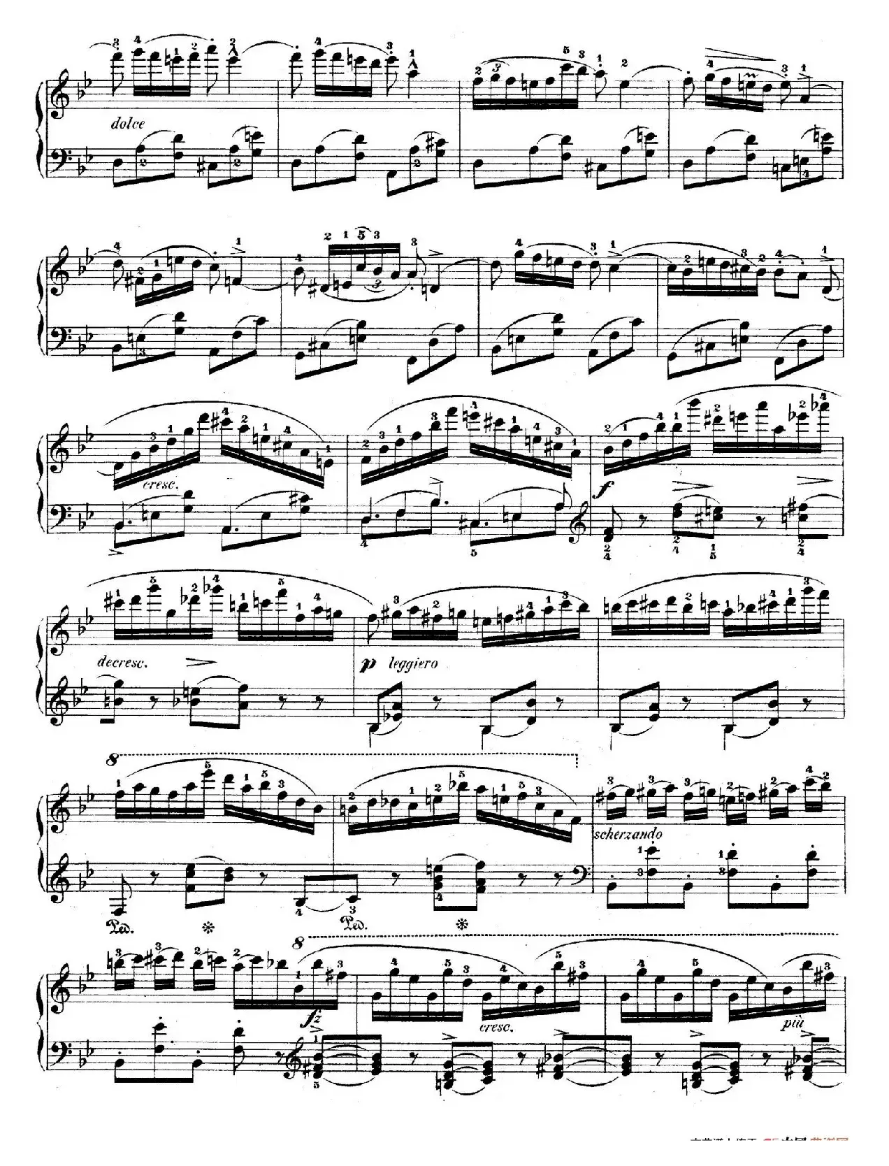 Variations on Je Vends Des Scapulaires Op.12（降B大调华丽变奏曲）